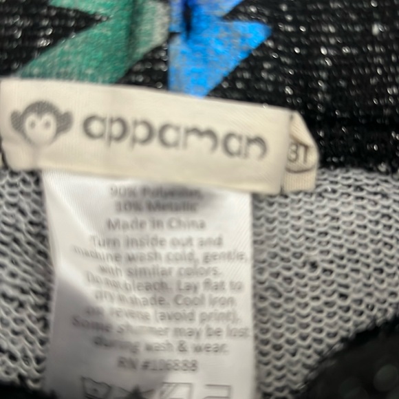 Appaman girls rainbow lightening bolt ruffle jogger sweat suit set 3T🌈⚡️ - Picture 8 of 8